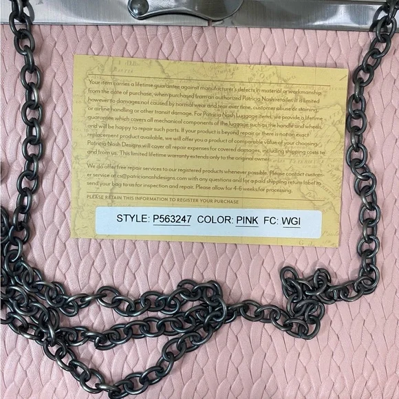 Patricia Nash Bags Patricia Nash Pink Asher Twisted Frame Clutch - Picture 11 of 13